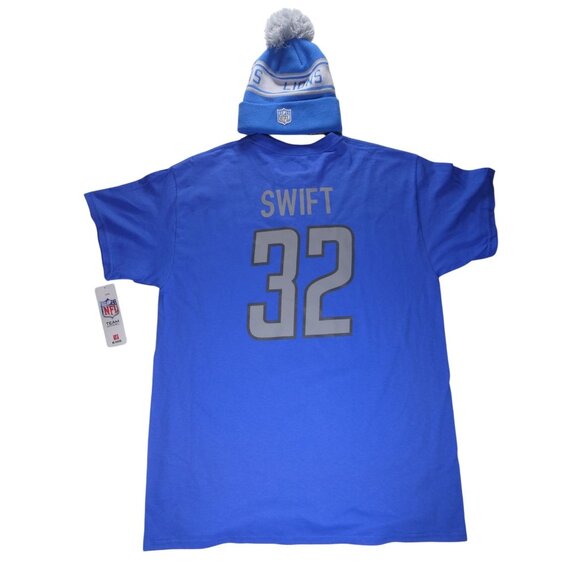 NFL Team Apparel Detroit Lions T-Shirt #32 Size L/G/G - Picture 1 of 5